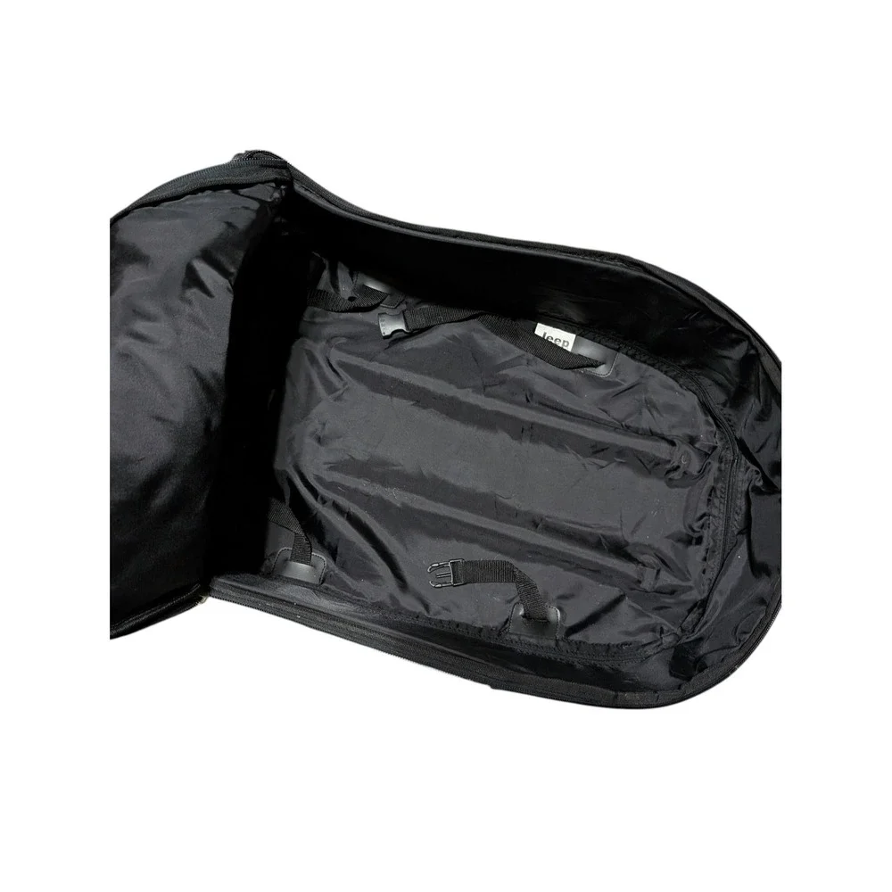 Jeep Rolling Backpack Blue Black Canvas Travel‎ Carry On Luggage Bag